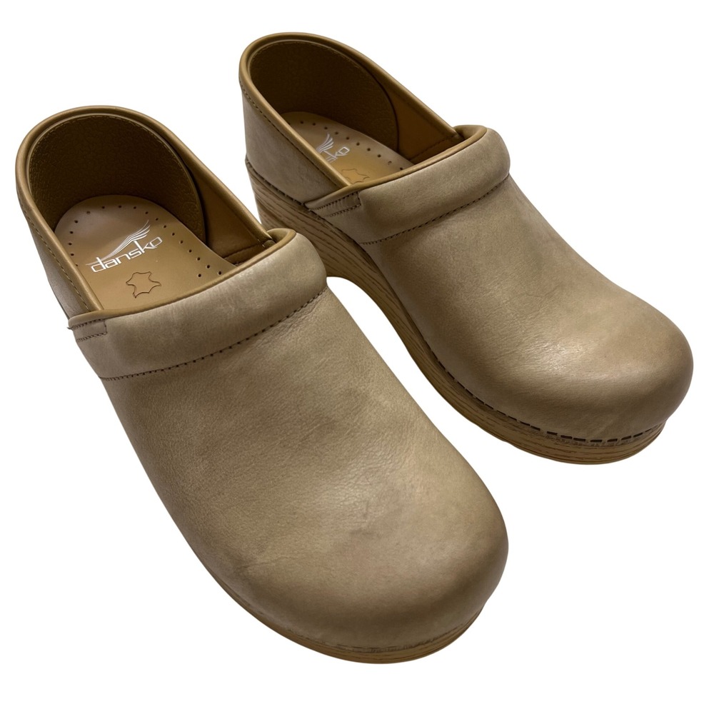 Dansko Tan Leather Clogs